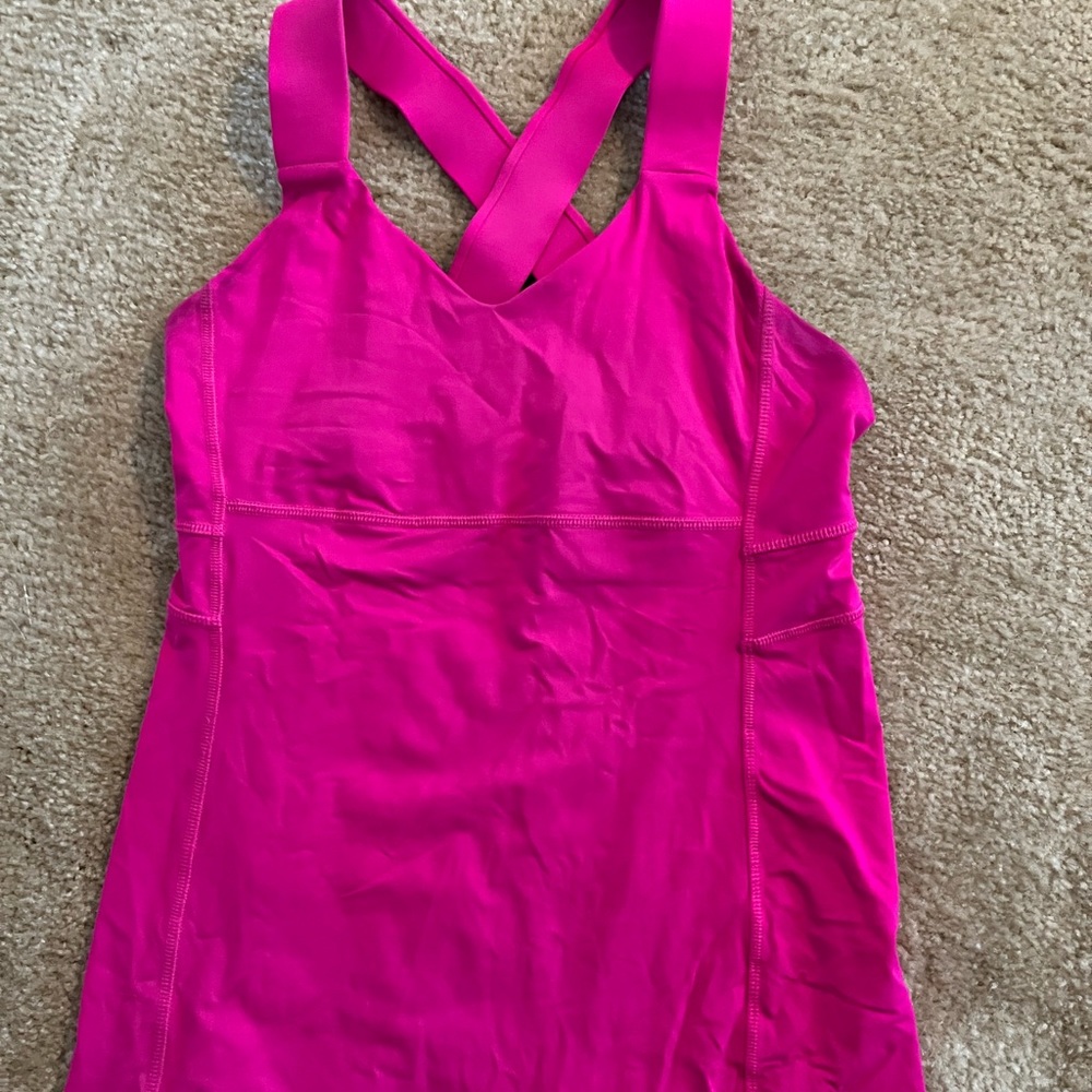 Lululemon size 4 cross crossed athletic tank top